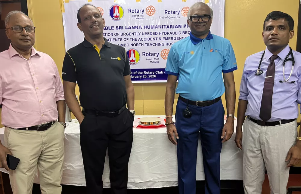 Donation of Electric – Three Function Beds - Rotary Club Colombo