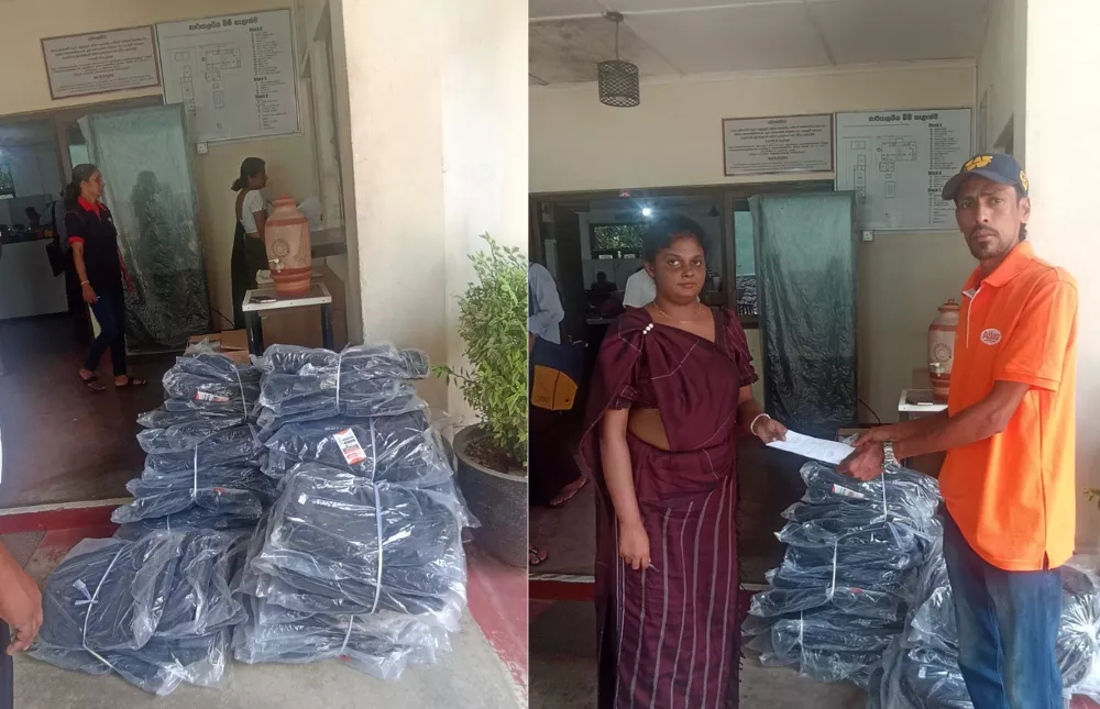 Rotary Club Colombo Donate school Supplies Meegahakivula Divisional Secretariat Office